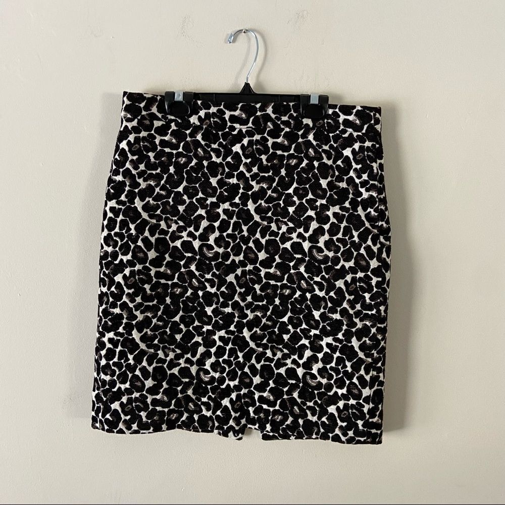 J.Crew Jacquard Leopard Skirt size 6